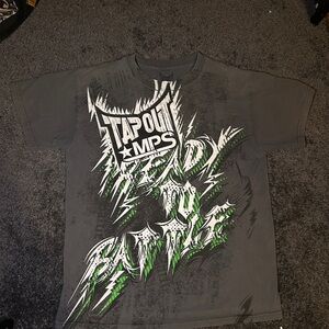 Tapout Gray Graphic T-Shirt